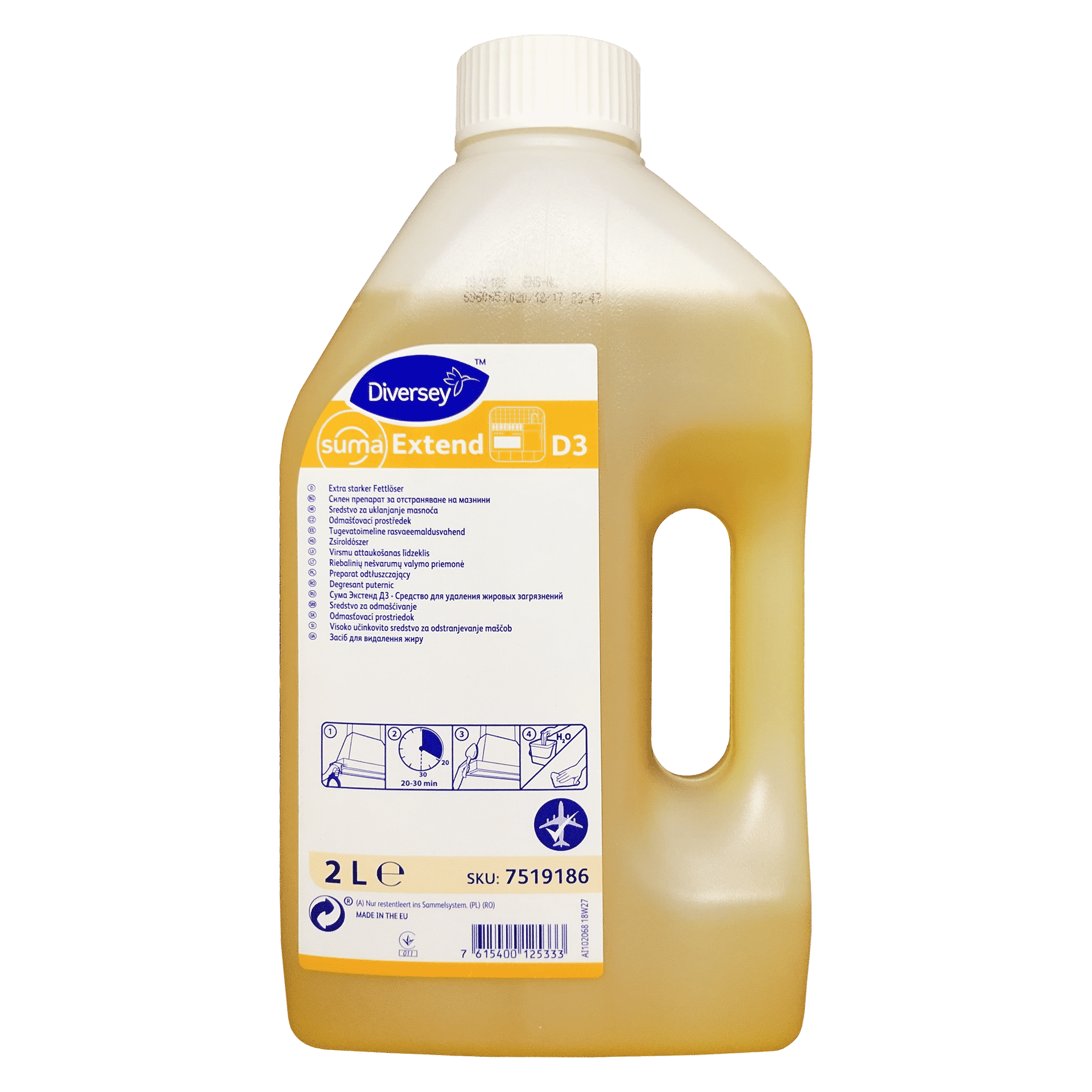 Diversey Suma Extend D3, 2L - засіб для видалення жиру